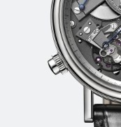 BREGUET 宝玑 传世系列 7077BB/G1/9XV 男款机械表 44mm 灰色 黑色