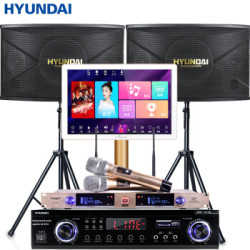 HYUNDAI 现代影音 现代(HYUNDAI)HY-110F点歌机套装 家庭KTV音响套装家庭影院功放组合家用卡拉OK点唱机一体机