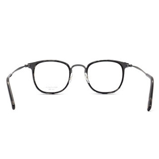 masunaga 增永眼镜男女复古手工全框眼镜架配镜近视光学镜架GMS-828 #49 黑玳瑁色框黑架