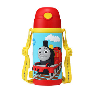 托马斯&朋友(Thomas&Friends)儿童水杯保温杯双柄背带不锈钢水杯吸管杯水壶420ml 詹姆士5657TM