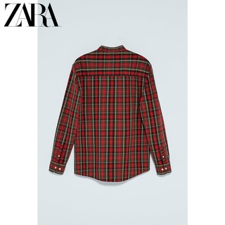 ZARA【打折】 男装 泡泡纱格子衬衫 06987460065