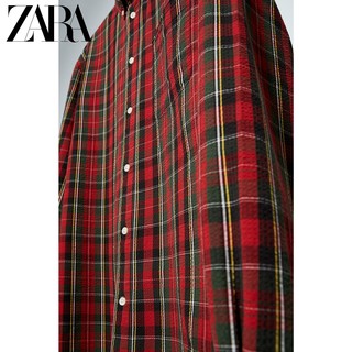 ZARA【打折】 男装 泡泡纱格子衬衫 06987460065