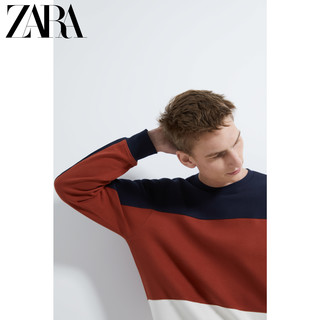 ZARA【打折】 男装 拼色纹理卫衣 09240401658