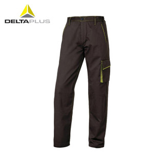 代尔塔/DELTAPLUS 405409 马克6系列工装裤 风琴口袋舒适耐磨男工作裤 棕色 1件 厂家直发 可定制