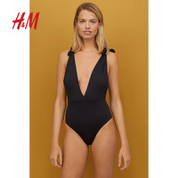 H＆M HM0721021 宽肩带V领连体泳衣