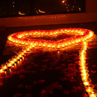 极度空间 求婚告白布置 表白蜡烛布置道具套装生日礼物求爱脱单工具 浪漫之路