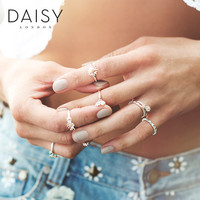 Daisy London 925银手工雏菊尾戒