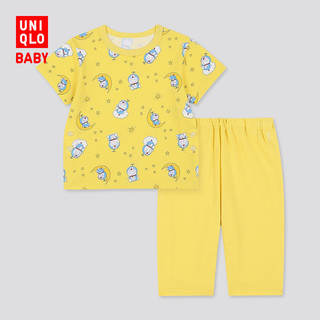 UNIQLO 优衣库 儿童家居服套装 424751  黄色 80cm