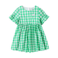 Annil 安奈儿 儿童格子连衣裙