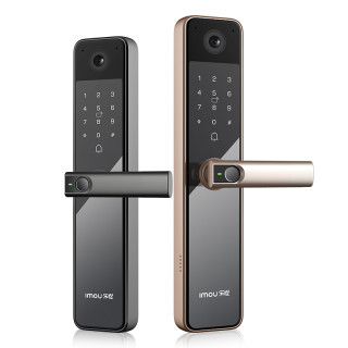 大华乐橙(lechange)视频锁p6 智能指纹锁 猫眼摄像头可视门铃电子密码