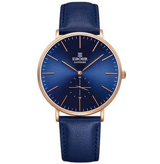 商品ebohr 依波 简悦系列 36230136 时尚潮流石英情侣表-男表 蓝面