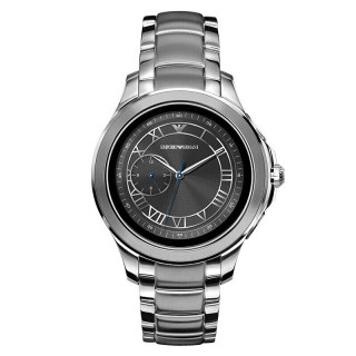 阿玛尼emporioarmani手表第4代新款大屏时尚欧美智能触屏腕表钢带男