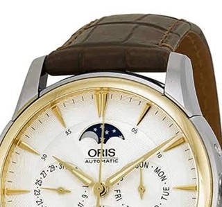 ORIS 豪利时 文化系列 43510752170FC 男士机械手表 40.5mm 白盘 棕色真皮带 圆形