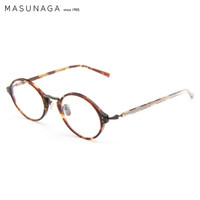 MASUNAGA增永眼镜男女复古全框眼镜架配镜近视光学镜架GMS-818 #13 玳瑁色