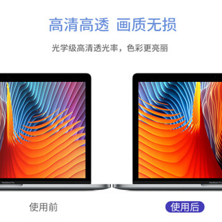 蓝盛（lention）MacBook Pro15英寸高清屏幕膜 苹果笔记本电脑Touch Bar屏幕贴膜 防刮易贴保护膜A1707/A1990