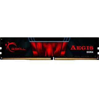 芝奇(G.SKILL) AEGIS系列 DDR4 2133 16G 台式机内存(黑红色)