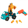 北美BATTAT玩具车男女儿童DIY玩具仿真车模大尺寸配件环保材质可反复拆卸组合模型  建造自己的起重机