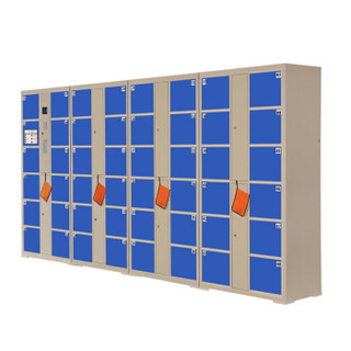 锐达星48门自编码密码超市电子存包柜存储柜商场寄存柜存放柜储物柜深蓝色