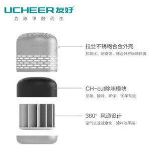 友好（UCHEER） Q8 除味盒 除甲醛 冰箱除味 鞋柜衣柜厕所车载 除甲醛 除异味 杀菌空气净化器