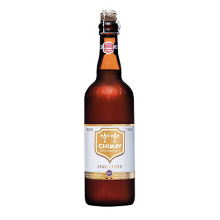 智美（Chimay）白帽啤酒 比利时进口修道院三料精酿啤酒750ml 单瓶装 新旧包装随机发货 *2件