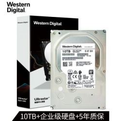 西部数据(Western Digital)Ultrastar 10TB HC330 SATA6Gb/s 7200转256M 企业级硬盘(WUS721010ALE6L4)