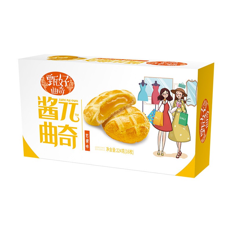 达利园好吃点甄好酱π曲奇芒果味224g