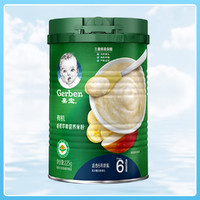 国行嘉宝Gerber 有机香蕉苹果米粉 225g罐装 高铁米糊 6个月+ *3件