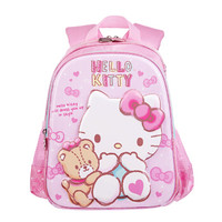 凯蒂猫（Hello Kitty）小学生书包女 1-3-6年级儿童可爱卡通双肩减负透气背包125粉色