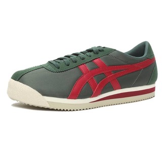 Onitsuka Tiger 鬼塚虎 TIGER CORSAIR系列系带平底男士休闲鞋运动鞋 51831240 灰绿色 39 