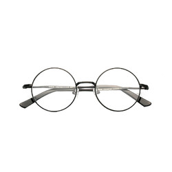 HAN 汉 HN42036 金属圆框眼镜架 1.60非球面防蓝光镜片