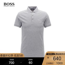 折扣季HUGO BOSS雨果博斯男士2020春夏经典款修身翻领Polo衫短袖