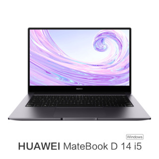 HUAWEI 华为 MateBook D14 14英寸笔记本电脑（i5-10210U、8GB、512GB、MX250）