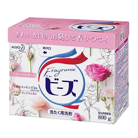 花王(KAO) 日本进口 天然柔顺剂洗衣粉通用 玫瑰果香 0.8kg