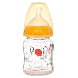 NUK 迪士尼玻璃奶瓶  0-6个月 120ml