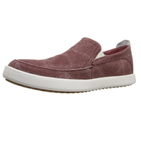 Hush Puppies 暇步士 Roadside Slip On 男款真皮休闲鞋 Burgundy Canvas US7