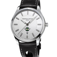 FREDERIQUE CONSTANT 康斯登 Vintage Rally系列 FC-303HS5B6 男款机械表 40mm 银色 黑色 牛皮