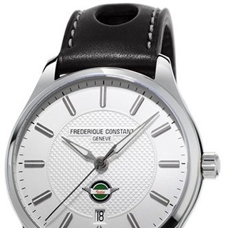 FREDERIQUE CONSTANT 康斯登 Vintage Rally系列 FC-303HS5B6 男款机械表 40mm 银色 黑色 牛皮