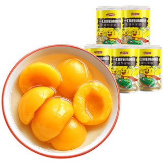 抢新品新鲜黄桃整箱即食水果罐头
