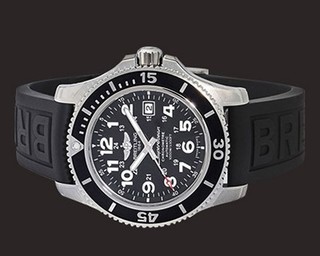 BREITLING 百年灵 超级海洋系列 A17392D7-BD68-153S 男士机械手表 44mm 黑色 黑色 橡胶