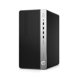 HP 惠普 ProDesk 480 G6 九代酷睿版 23.8英寸 商用台式机 黑色 (酷睿i5-9500、核芯显卡、8GB、128GB SSD+1TB HDD、风冷)