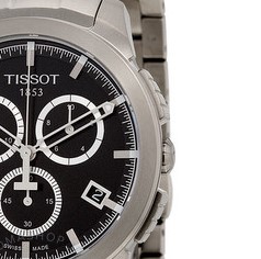 TISSOT 天梭 T-Sport系列 T069.417.44.041.00 男士时装腕表 43mm 黑色 银色 钛金属