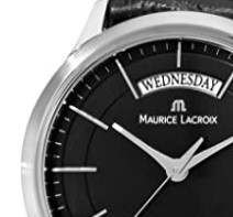 MAURICE LACROIX 艾美 Les Classiques 典雅系列 LC1007-SS001-330 男款计时腕表 38mm 黑色 黑色 皮革