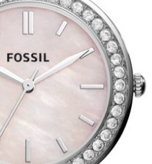 FOSSIL 化石腕表女轻奢小众高级石英表金色小巧精致满天星女手表