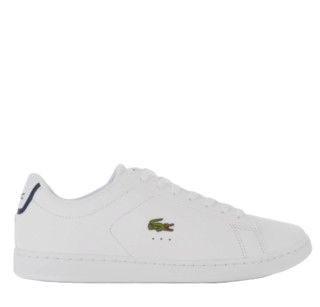 LACOSTE 拉科斯特 Carnaby Evo 男士真皮小白鞋 White UK7 (白色、UK7)