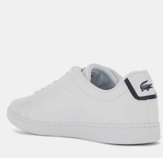 LACOSTE 拉科斯特 Carnaby Evo 男士真皮小白鞋 White UK7 (白色、UK7)