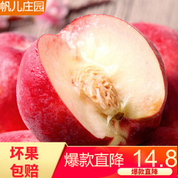 新鲜桃子水蜜桃青白桃毛桃  新鲜水果 京东生鲜 2.5kg *3件