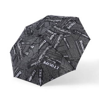 MAYDU 美度 全自动三折雨伞防风折叠晴雨两用伞男女通用 M3357黑色报纸