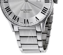 EDOX 依度 Les Vauberts系列 83011-3B-AR 男款机械表 42mm 银色 不锈钢 银色 不锈钢