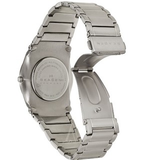 SKAGEN 诗格恩 CLASSIC 859LSXN 男士腕表 38mm 蓝色 银色 不锈钢