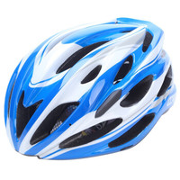 酷萨（CORSA）骑行头盔 自行车 公路山地车 骑行装备 一体成型可调节 VG-1蓝白 M码